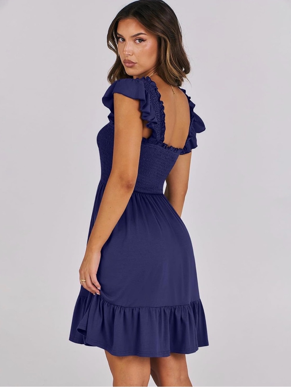 Anrabess blue casual summer dress size Small - Picture 2 of 4